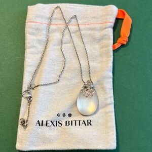 Alexis Bittar lucite and crystal pendant.